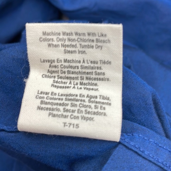 DNKY button up business shirt blue size 16 34/35 men's - Picture 4 of 5